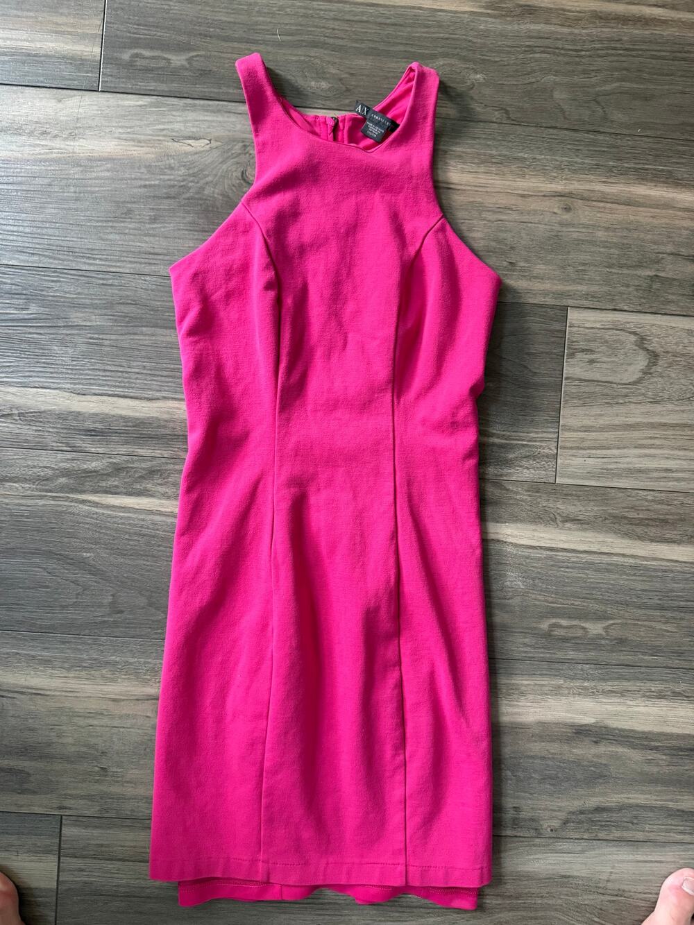 AX Armani Exchange Pink Bodycon Midi Dress Sleeveless XS